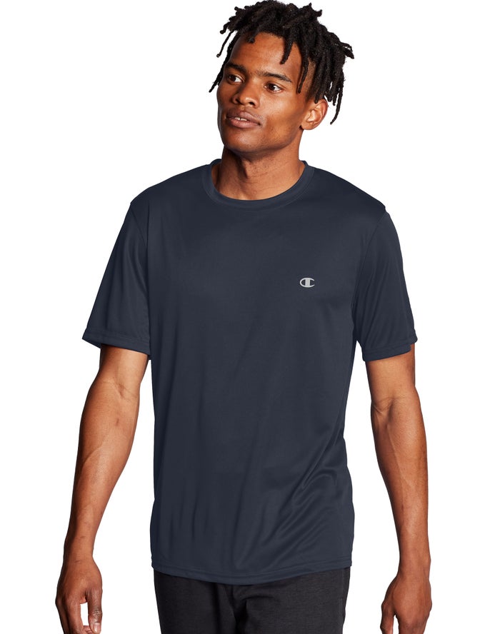 Champion Mens T-Shirt NZ - Double Dry® Navy ( 1487-PRCHT )